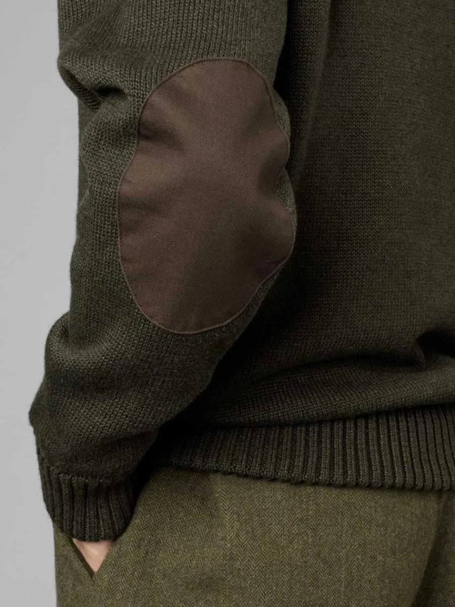 seeland_haze__zip_windbre_4.webp Seeland Haze 1/4 Zip Windbreaker Knit - Mens - Grizzly Brown