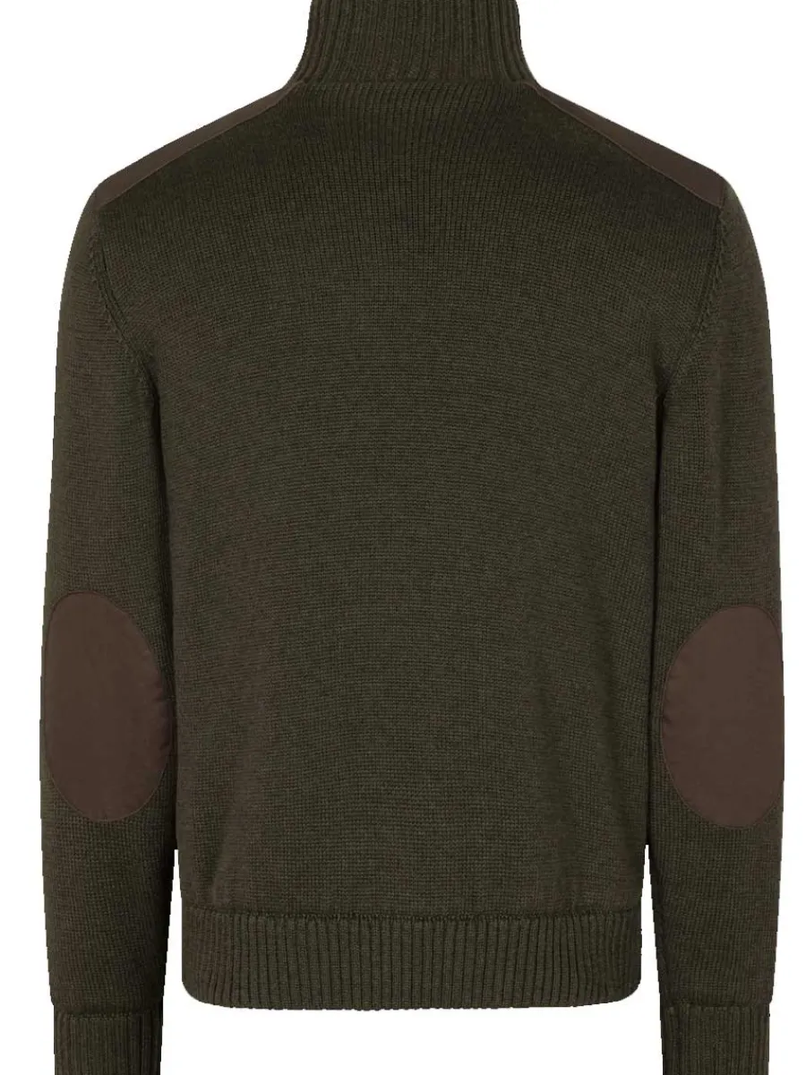 seeland_haze__zip_windbre_6.webp Seeland Haze 1/4 Zip Windbreaker Knit - Mens - Grizzly Brown
