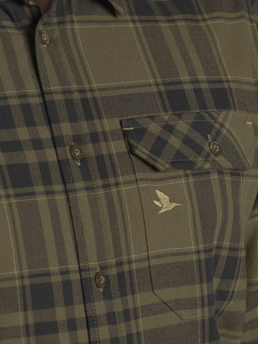 seeland_highseat_shirt__m_1-4.webp Seeland Highseat Shirt - Mens 100% Cotton - Hunter Green Check