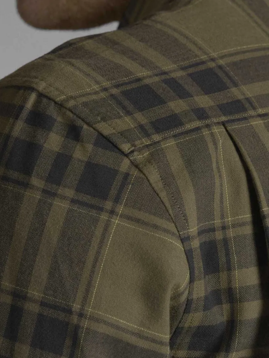 seeland_highseat_shirt__m_3-4.webp Seeland Highseat Shirt - Mens 100% Cotton - Hunter Green Check