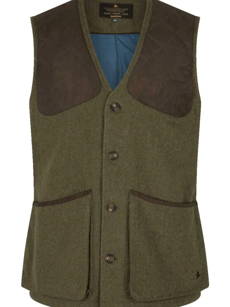 Seeland Hillside Shooting Waistcoat - Mens - Moss Green