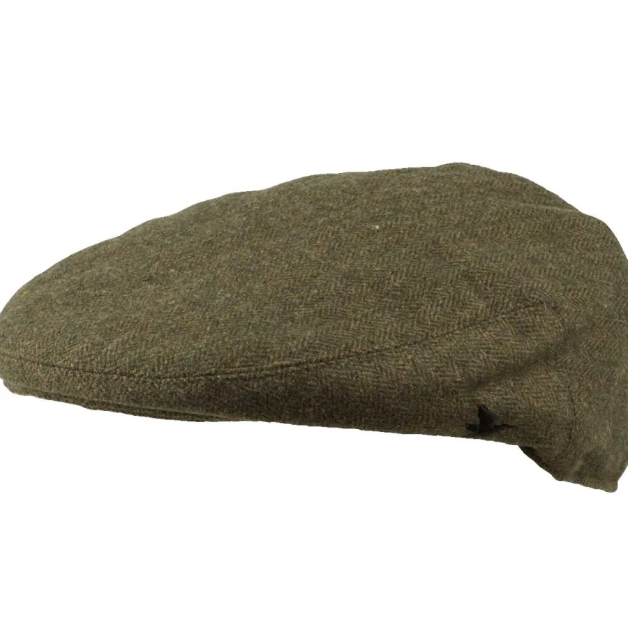 Seeland Hillside Sixpence Flat Cap - Moss Green
