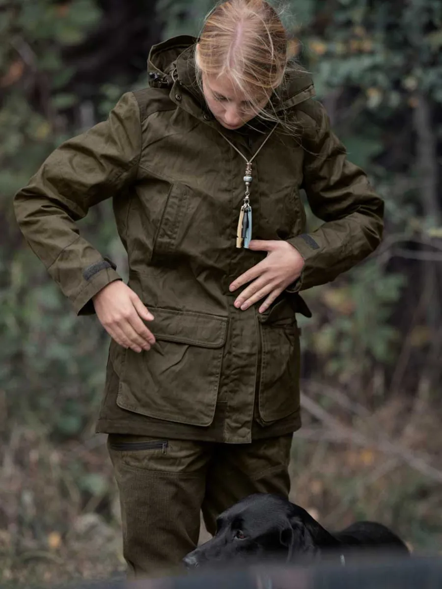 seeland_key_point_kora_wa_1.webp Women Seeland Key Point Kora Waterproof Jacket - Ladies - Pine Green / Grizz