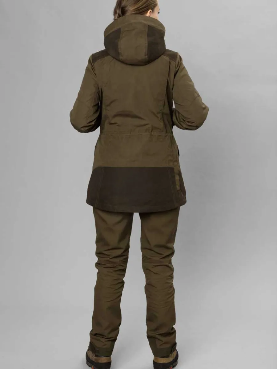 seeland_key_point_kora_wa_11.webp Women Seeland Key Point Kora Waterproof Jacket - Ladies - Pine Green / Grizz