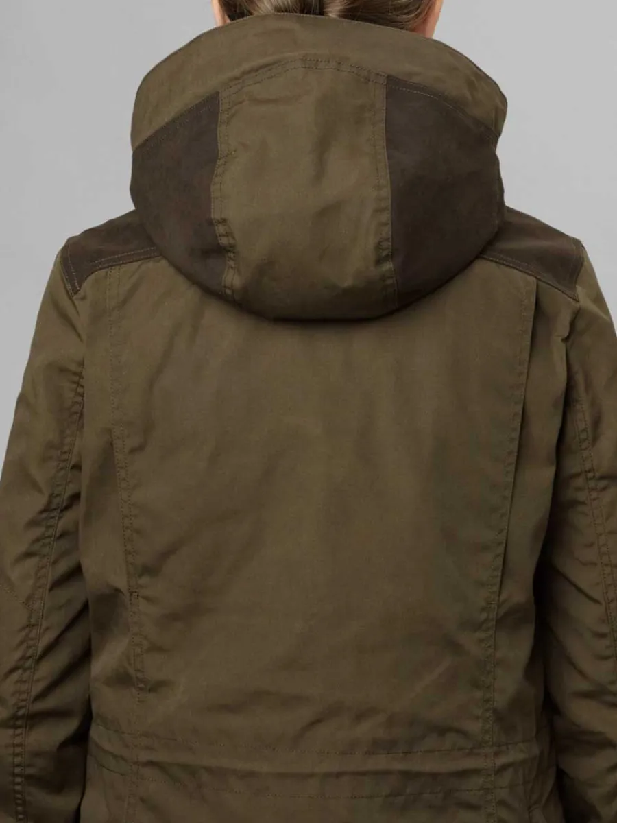 seeland_key_point_kora_wa_14.webp Women Seeland Key Point Kora Waterproof Jacket - Ladies - Pine Green / Grizz