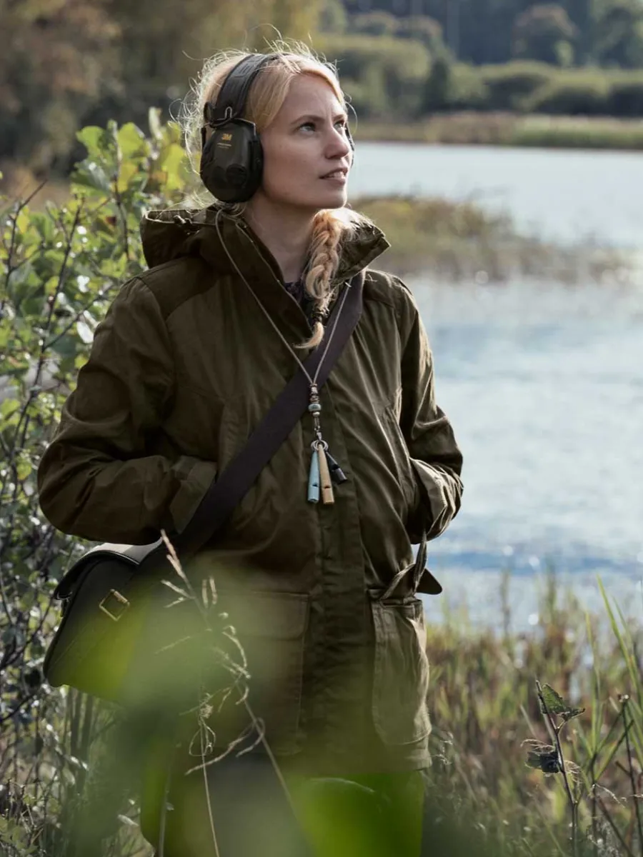 seeland_key_point_kora_wa_2.webp Women Seeland Key Point Kora Waterproof Jacket - Ladies - Pine Green / Grizz