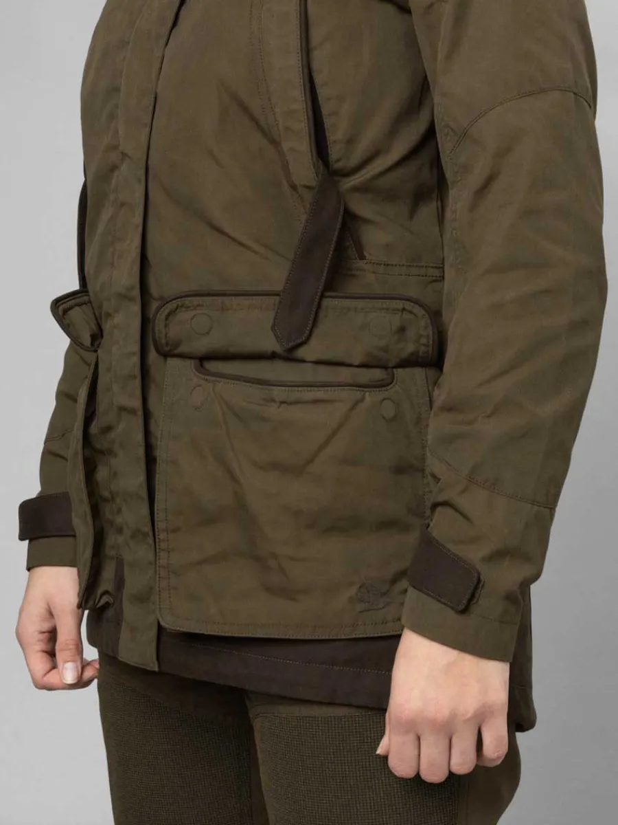 seeland_key_point_kora_wa_6.webp Women Seeland Key Point Kora Waterproof Jacket - Ladies - Pine Green / Grizz