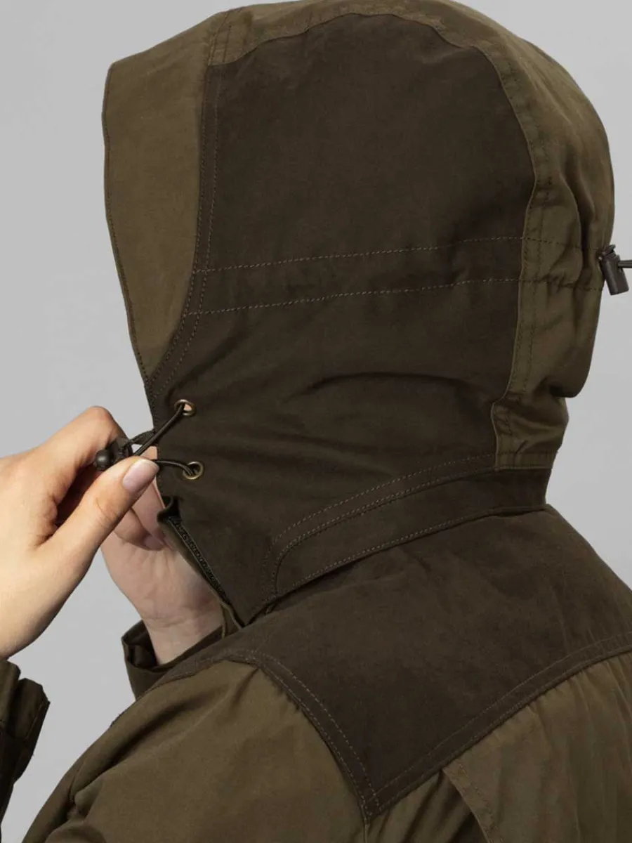 seeland_key_point_kora_wa_7.webp Women Seeland Key Point Kora Waterproof Jacket - Ladies - Pine Green / Grizz
