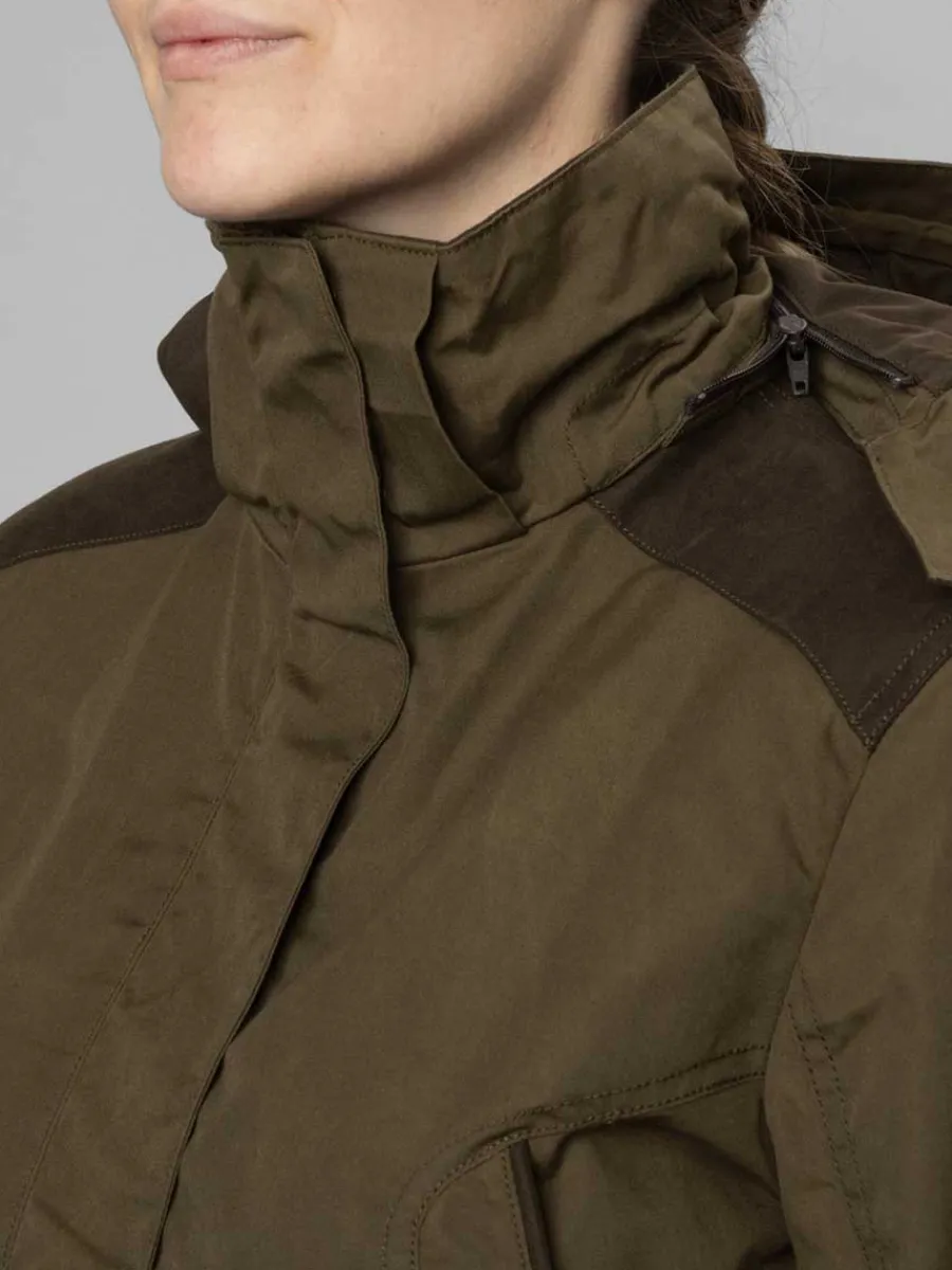 seeland_key_point_kora_wa_8.webp Women Seeland Key Point Kora Waterproof Jacket - Ladies - Pine Green / Grizz