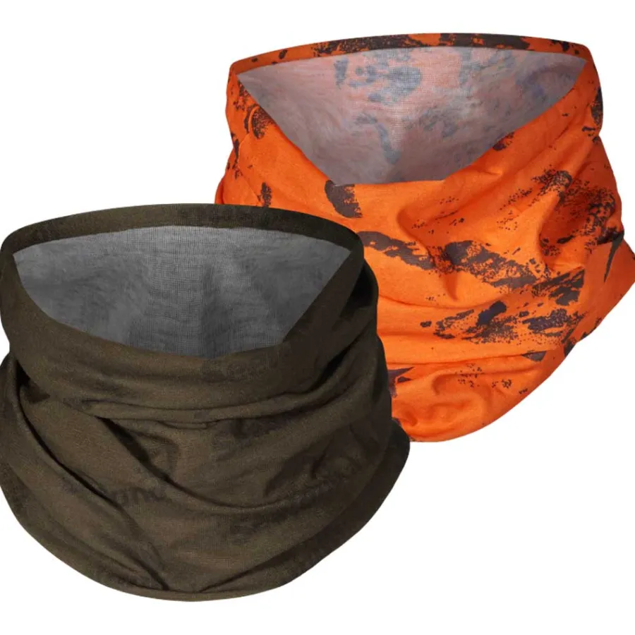 Seeland Neck Gaiter - 2-Pack - Pine Green & InVis Orange Blaze
