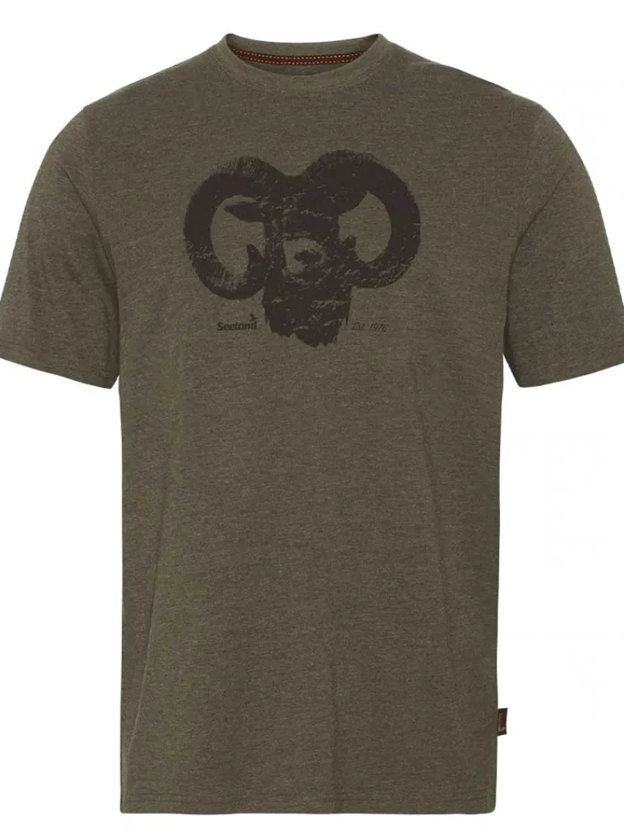 Seeland Outdoor T-Shirt - Men's - Pine Green Melange