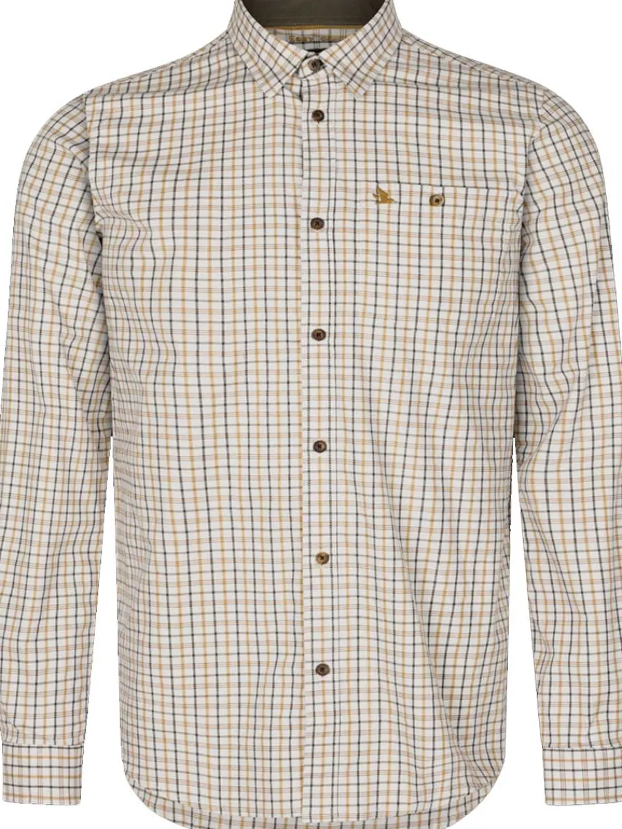 Seeland Oxford Shooting Shirt - Mens - Classic Blue/Classic Brown Chec