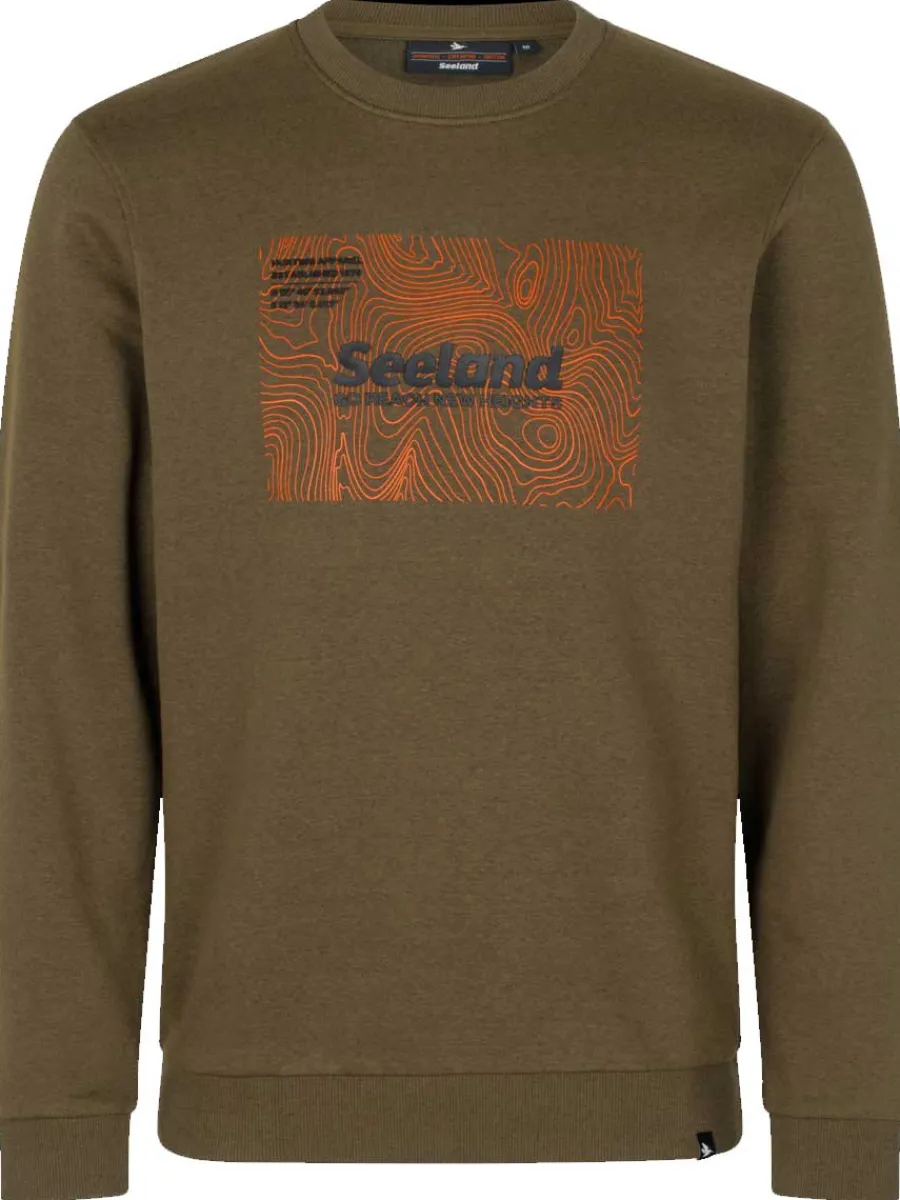Seeland Pulse Sweatshirt - Men's - Dark Olive Melange