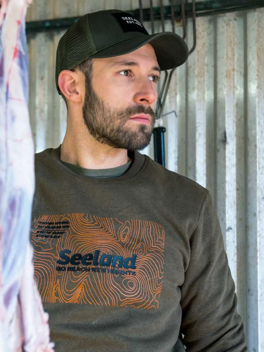 Seeland Pulse Sweatshirt - Men's - Dark Olive Melange