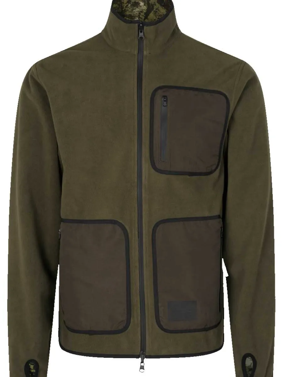 Seeland Rogue Reversible Fleece - Mens - Light Pine/Invis Green