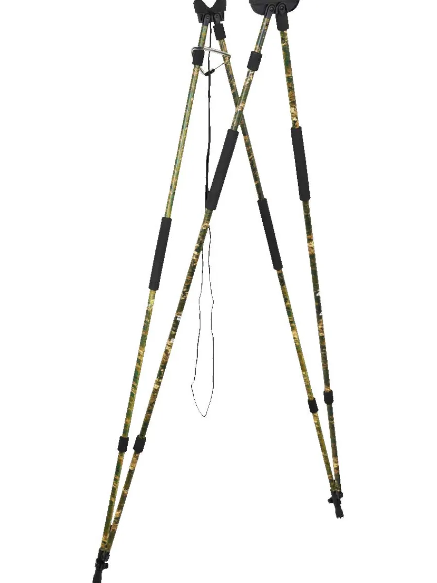 Seeland Shooting Stick - Lightweight 4 Legged- Aluminium - InVis Green