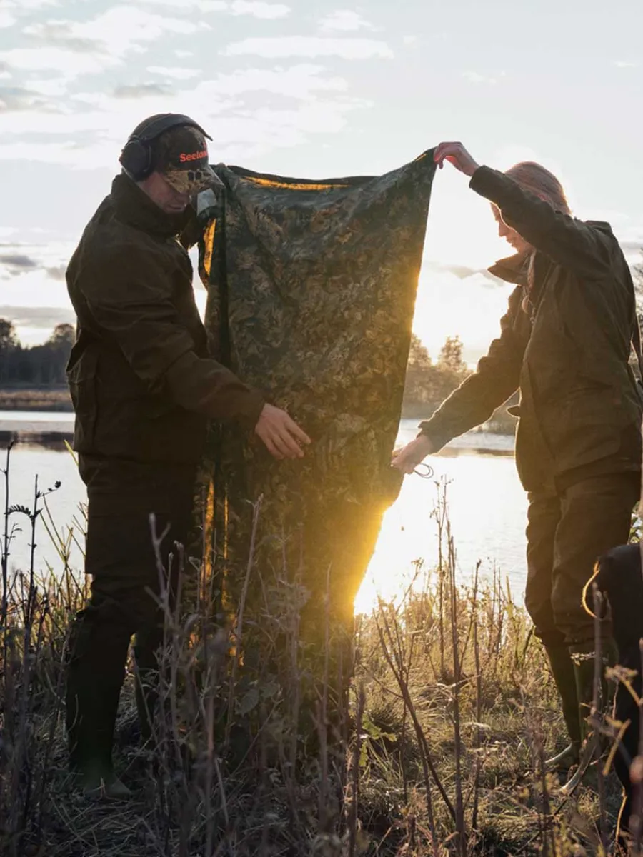Seeland Taxus Packable Camo Rain Poncho - InVis Green