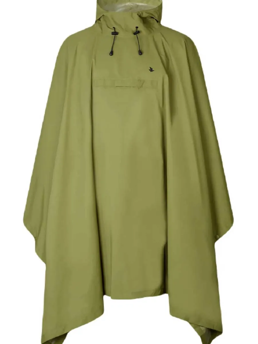 Seeland Taxus Packable Rain Poncho - Martini Olive