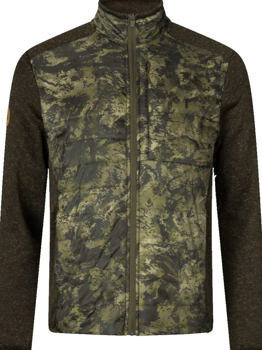 Seeland Theo Hybrid Camo Jacket - Mens - Pine green & InVis green