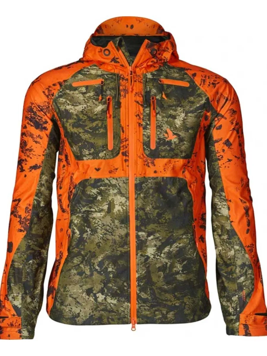 Seeland Vantage Jacket – Mens - InVis Green / InVis Orange Blaze