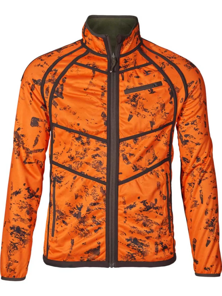 Seeland Vantage Reversible Fleece - Mens - Pine Green / InVis Orange B