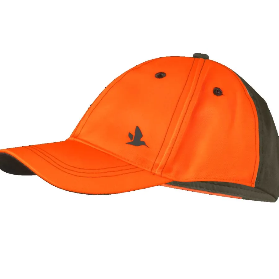 Seeland Venture Cap - Pine Green/Hi-Vis Orange