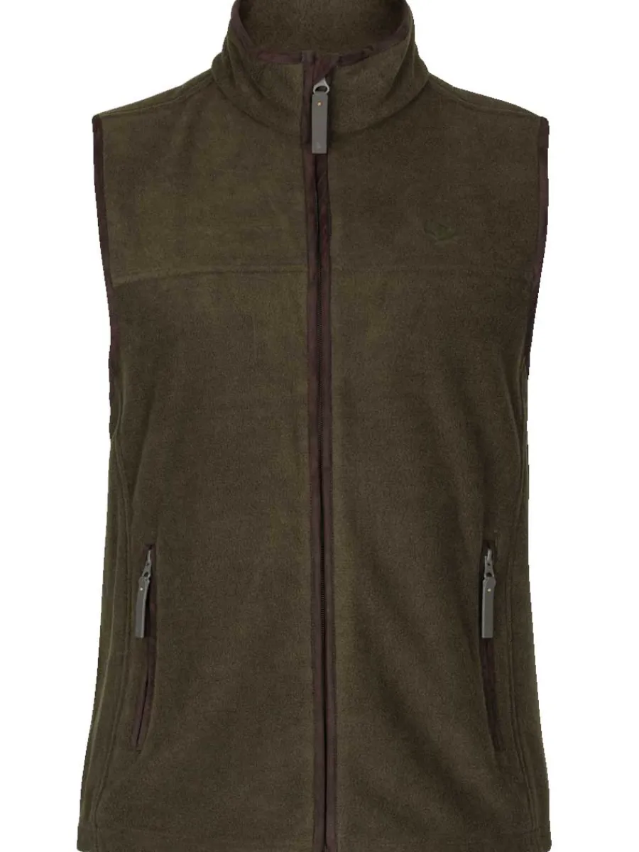 Seeland Woodcock Earl Fleece Waistcoat - Mens - Pine Green Melange