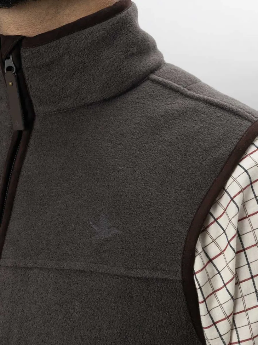 Seeland Woodcock Earl Fleece Waistcoat - Mens - Dark Grey Melange