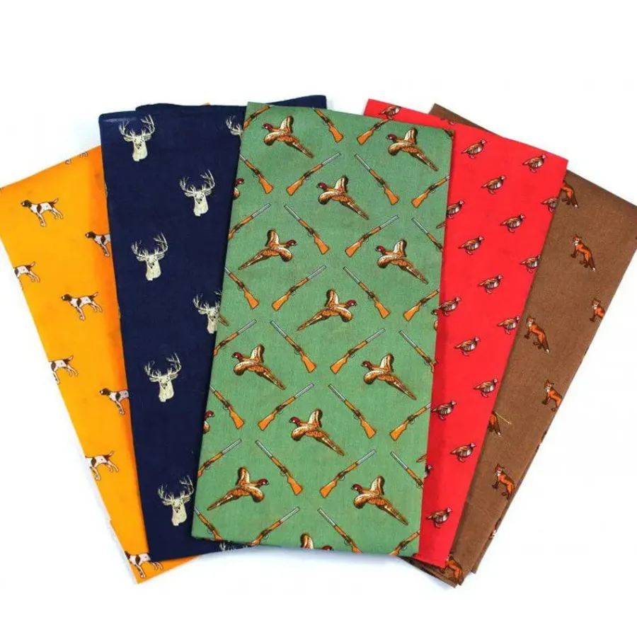 Soprano - 5 Cotton Hankies Gift Set - Country Themed