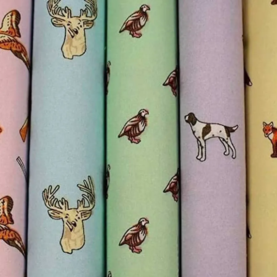 Soprano - 5 Cotton Hankies Gift Set - Country Pastel
