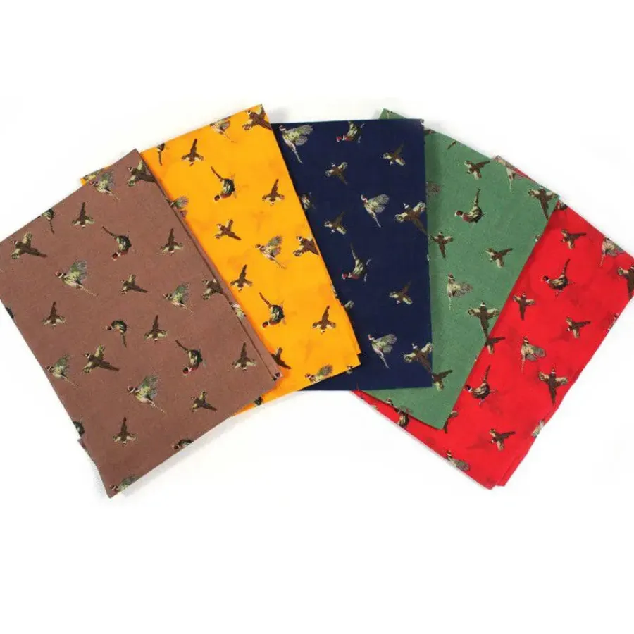 Soprano - 5 Cotton Hankies Gift Set - Pheasants