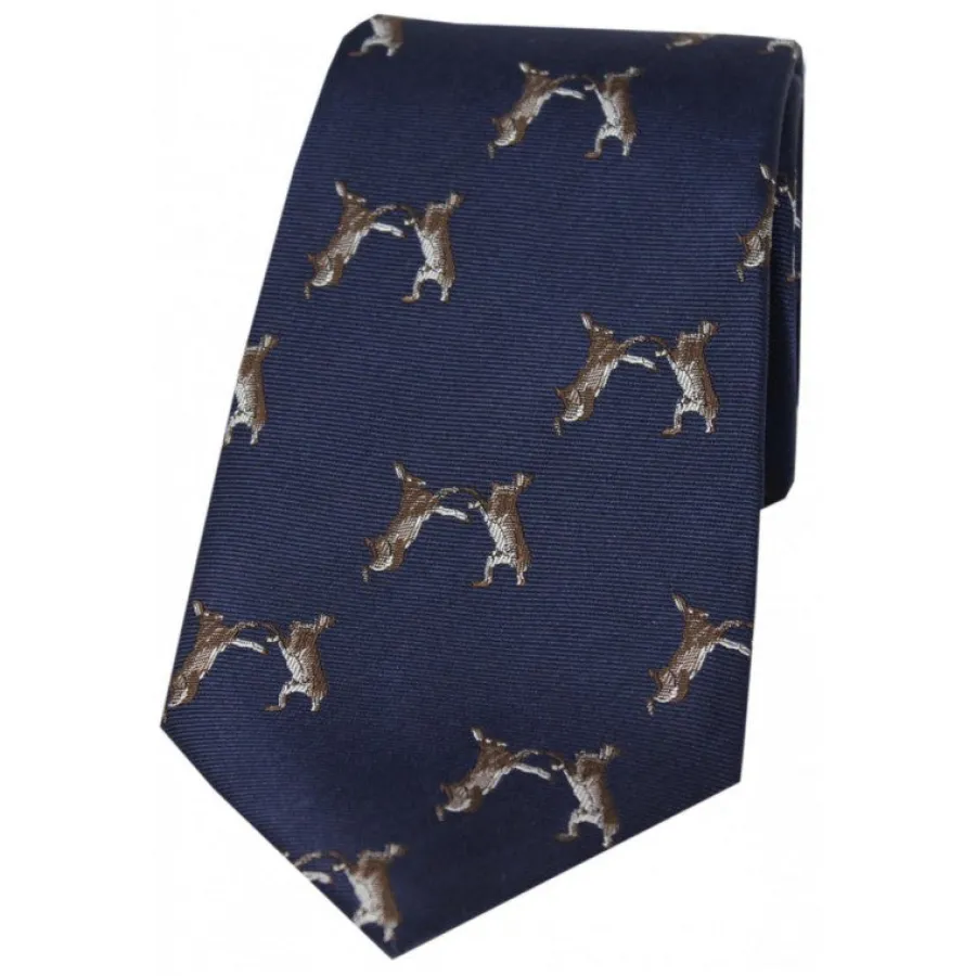 Women Soprano Boxing Hares Country Silk Tie -
