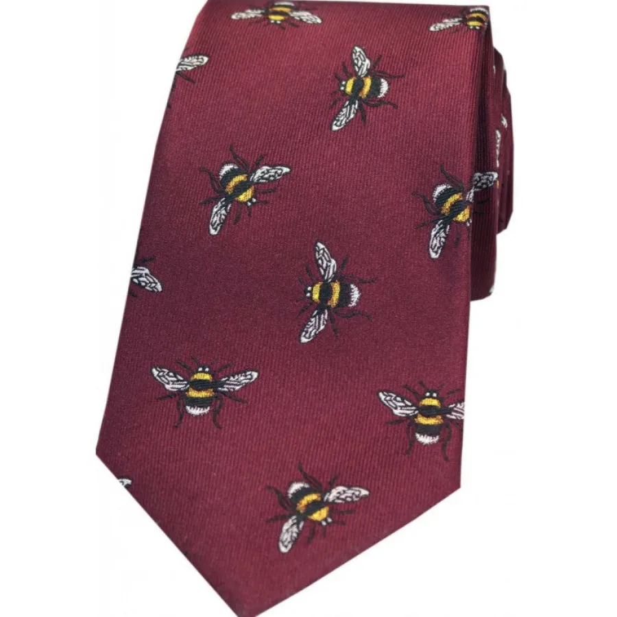 Women Soprano Bumble Bee Luxury Silk Tie -