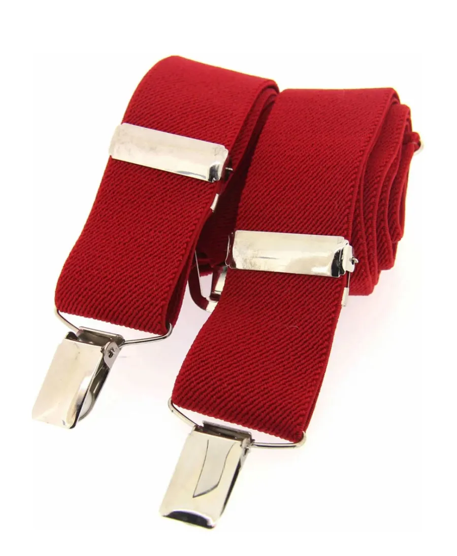 Soprano Classic Adjustable Trouser Braces - 35mm X Style -