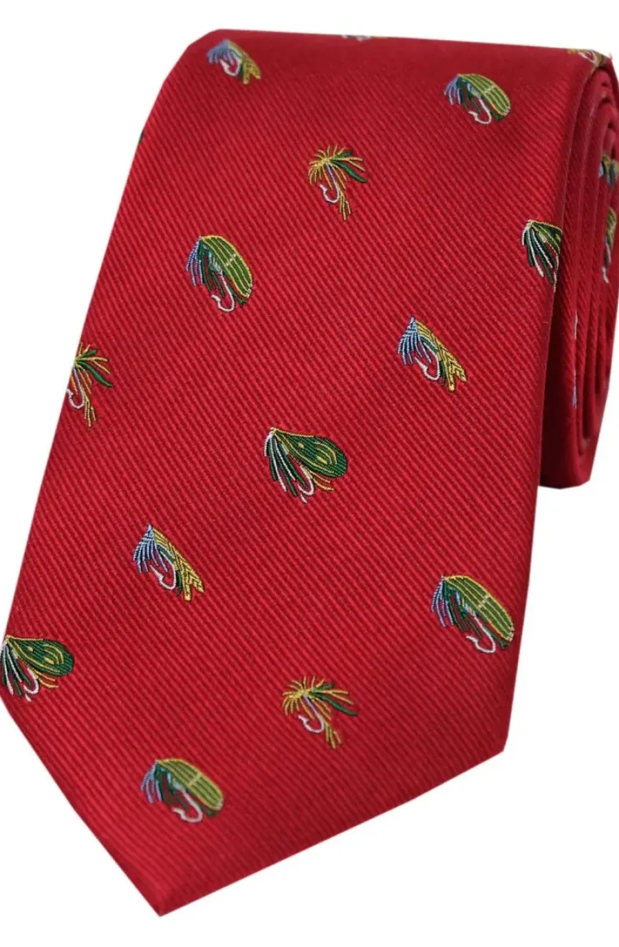 Women Soprano Fishing Flies Country Silk Tie -