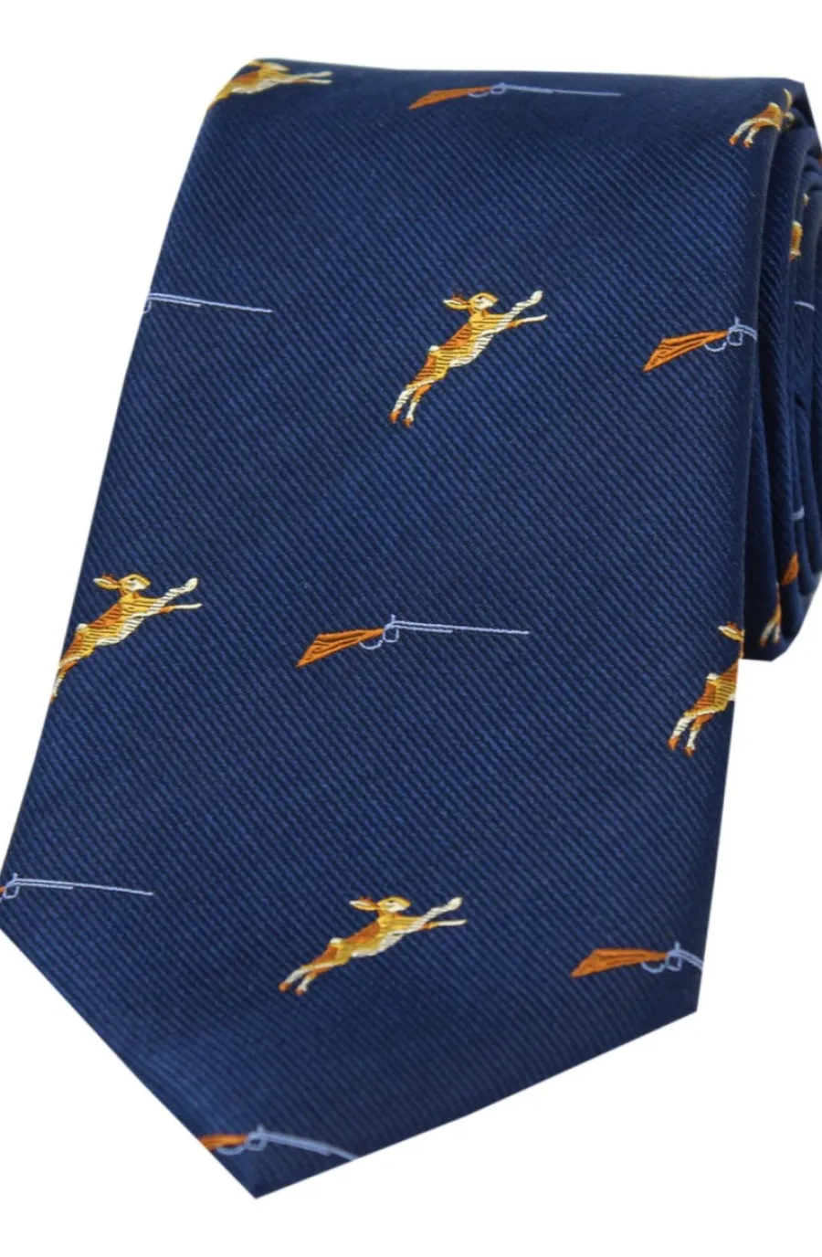 Women Soprano Hares & Shotguns Country Silk Tie -
