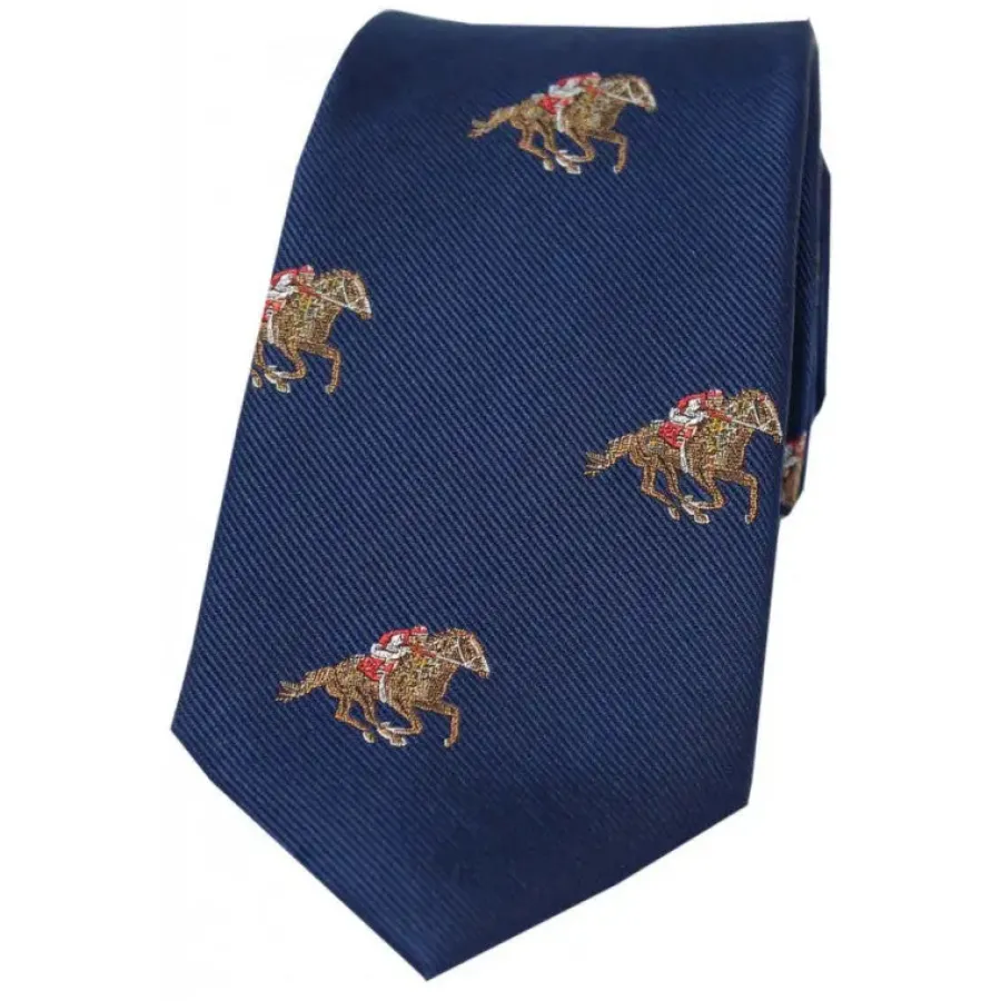 Women Soprano Jockeys & Horses Silk Country Tie -