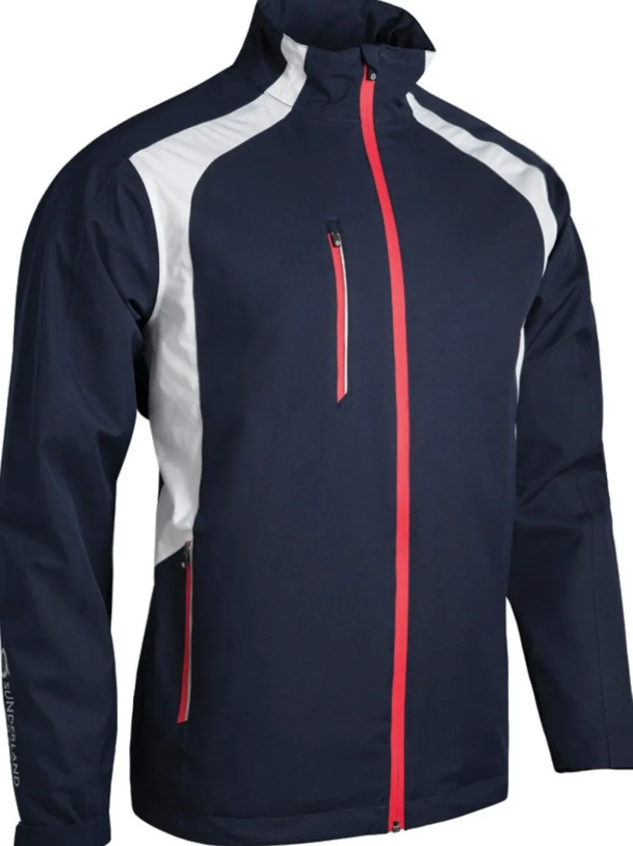Sunderland Valberg Zip Front Stretch Waterproof Golf Jacket - Mens - N