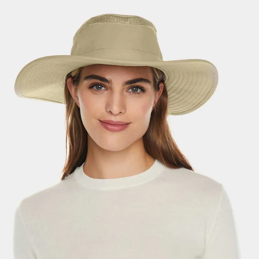 Women Tilley Hats TILLEY LTM2 AIRFLO Wide Brim - Kharki Olive