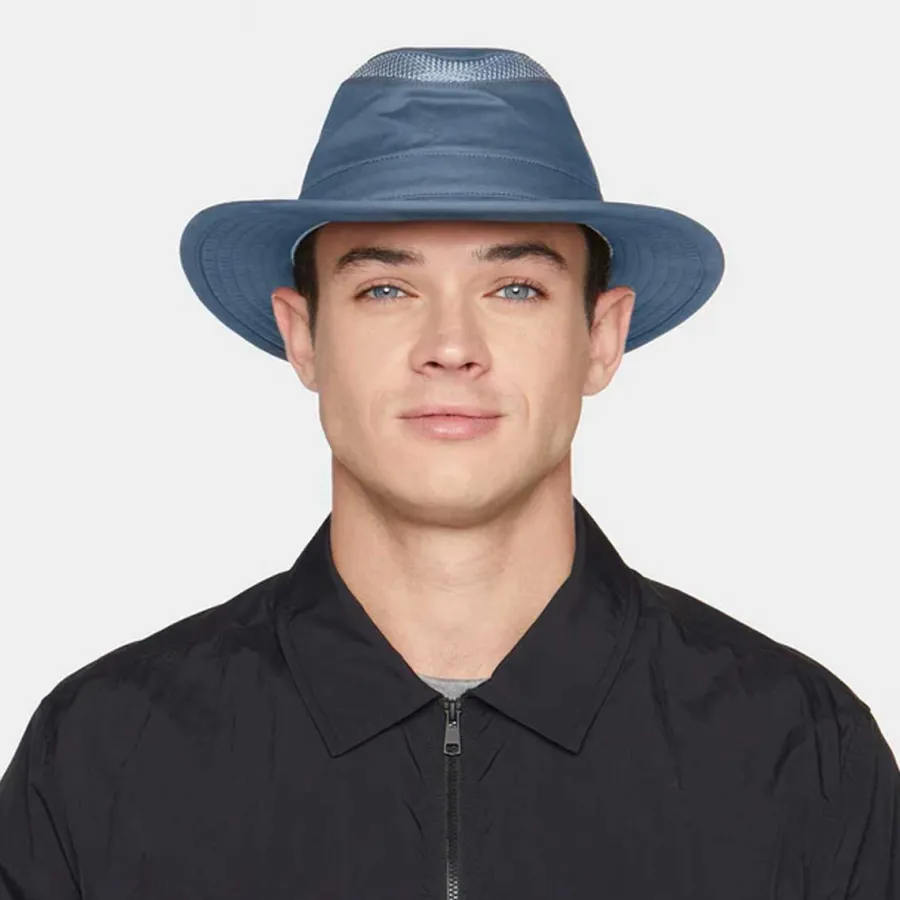 Women Tilley Hats TILLEY T5MO Organic AIRFLO Medium Brim - Mid Blue