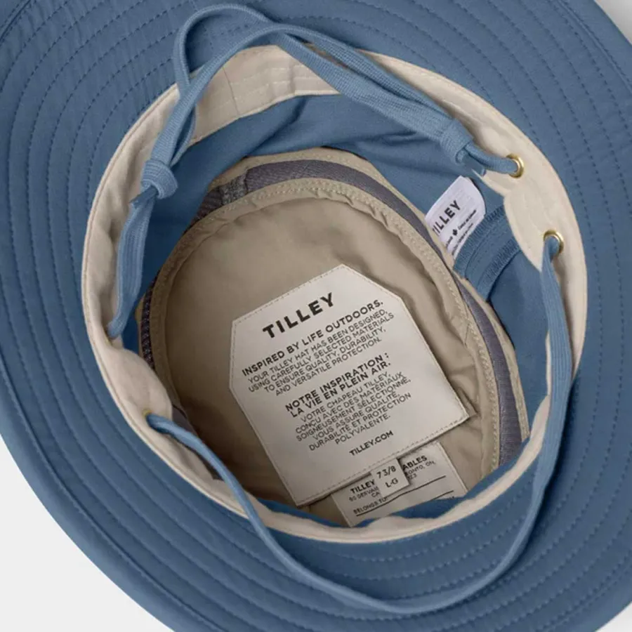 tilley_tmo_organic_airflo_6.webp Women Tilley Hats TILLEY T5MO Organic AIRFLO Medium Brim - Mid Blue