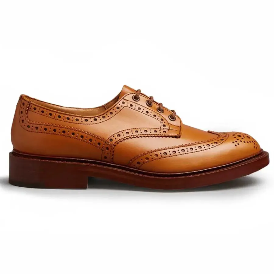 Tricker's TRICKER'S Bourton Shoes - Mens Dainite or Leather Sole - Acorn Antique