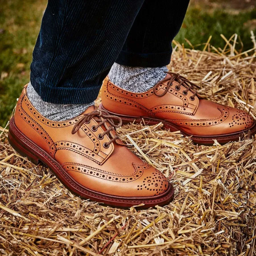 Tricker's TRICKER'S Bourton Shoes - Mens Dainite or Leather Sole - C Shade