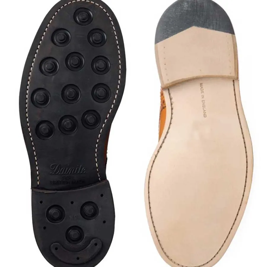 Tricker's TRICKER'S Bourton Shoes - Mens Dainite or Leather Sole - Marron Antiqu