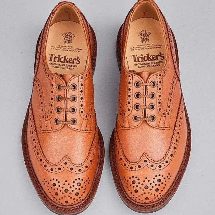 trickers_bourton_shoes__m_4-1.webp Tricker's TRICKER'S Bourton Shoes - Mens Dainite or Leather Sole - C Shade