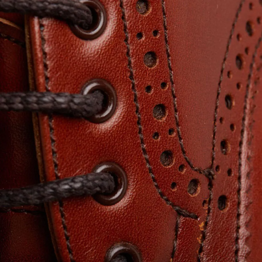 trickers_bourton_shoes__m_4-3.webp Tricker's TRICKER'S Bourton Shoes - Mens Dainite or Leather Sole - Marron Antiqu