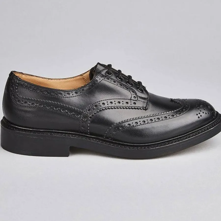 trickers_bourton_shoes__m_5-2.webp Tricker's TRICKER'S Bourton Shoes - Mens Dainite or Leather Sole - Black Calf