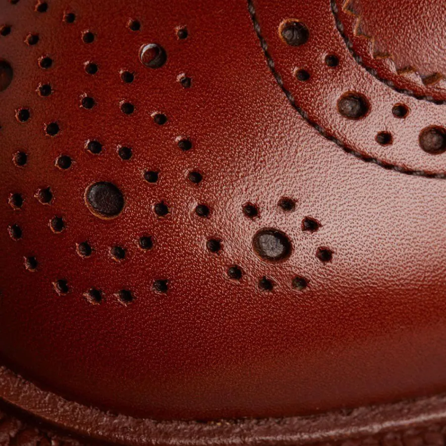 trickers_bourton_shoes__m_5-3.webp Tricker's TRICKER'S Bourton Shoes - Mens Dainite or Leather Sole - Marron Antiqu