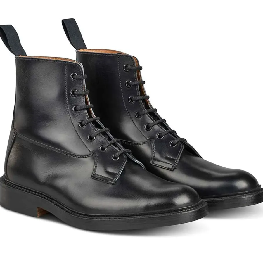 trickers_burford_boots__m_3-1.webp Tricker's TRICKER'S Burford Boots - Mens Dainite or Leather Sole - Black Calf