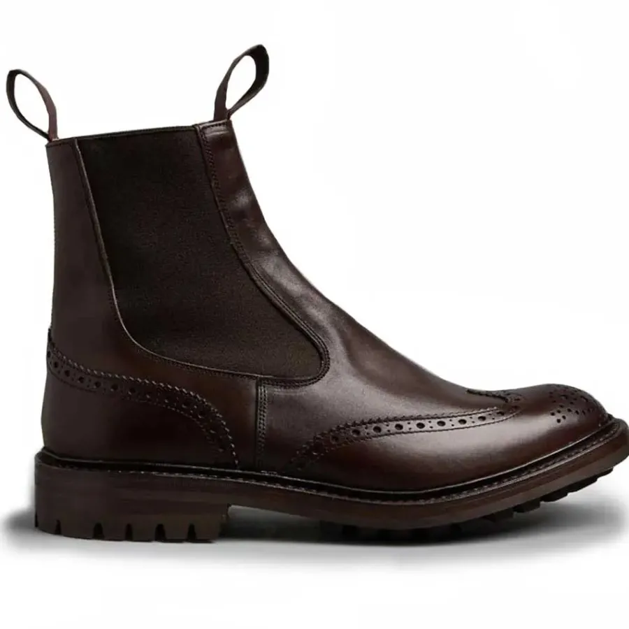 Tricker's TRICKER'S Henry Boots - Mens Commando Sole - Espresso